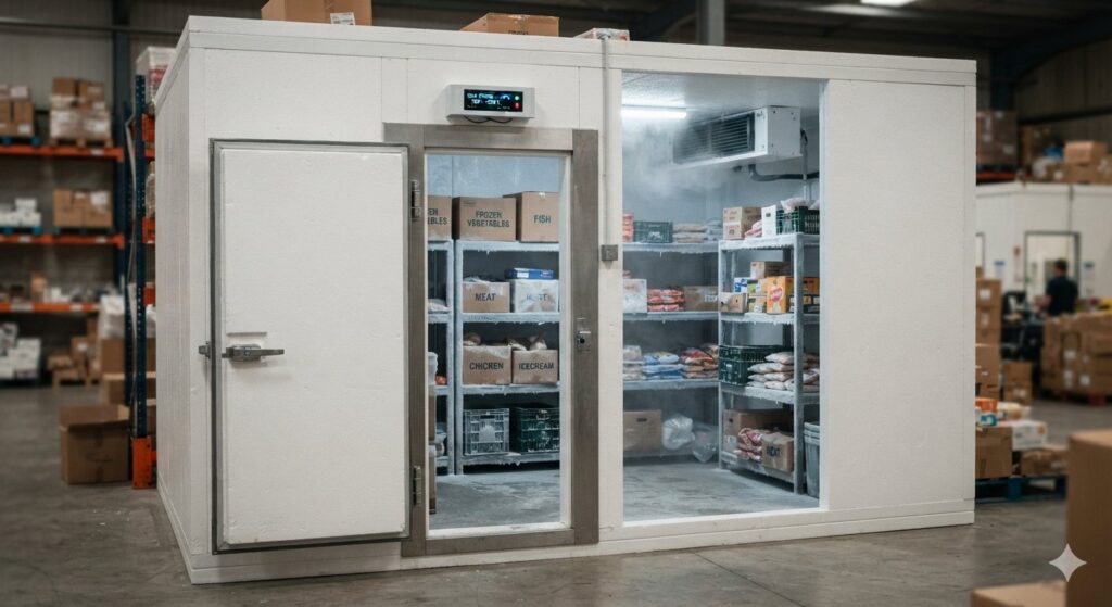 Cold storage insulation project with EPS panels